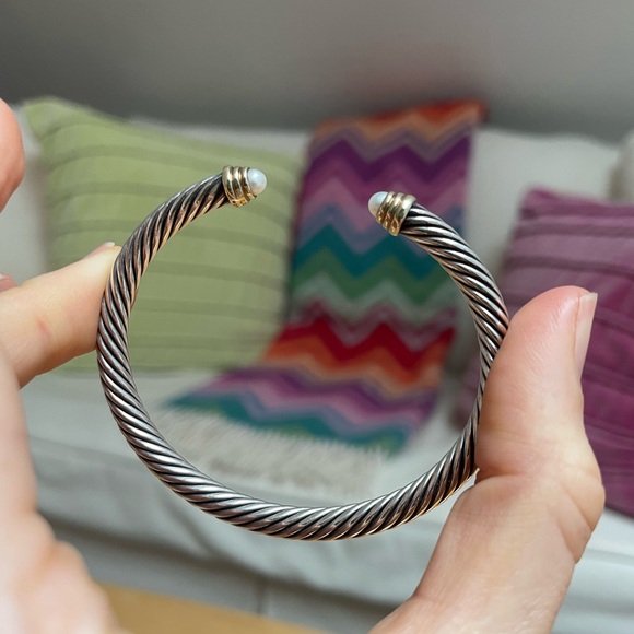 Pearl cable classic David Yurman bracelet - Picture 1 of 8